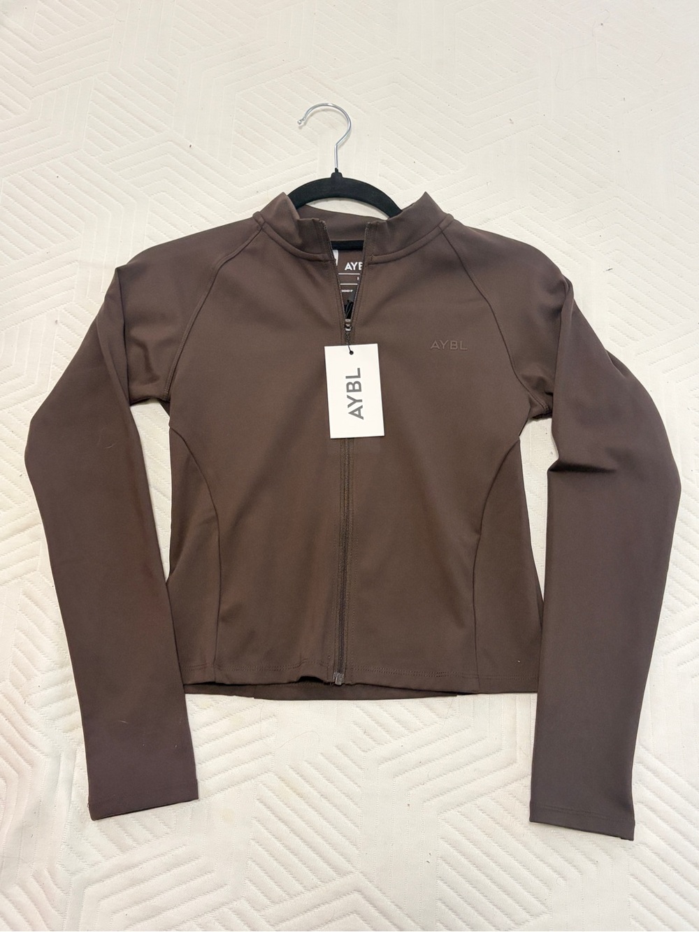 NWT AYBL Women's Brown Full-Zip Performance Jacket Small